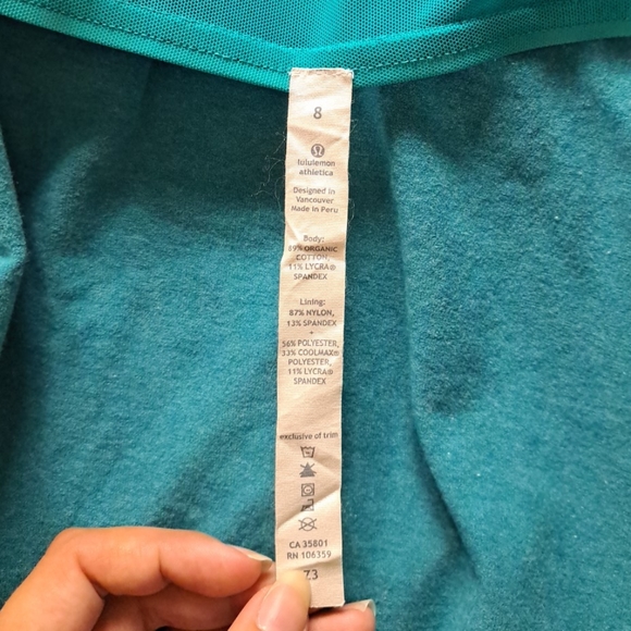 .Lululemon | Blue one shoulder tank top & sinched side detail - Picture 10 of 10